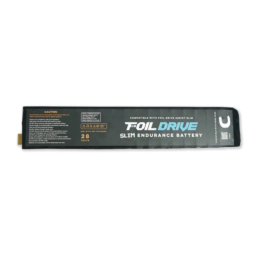 A clean product picture of the foil drive slim endurance battery.