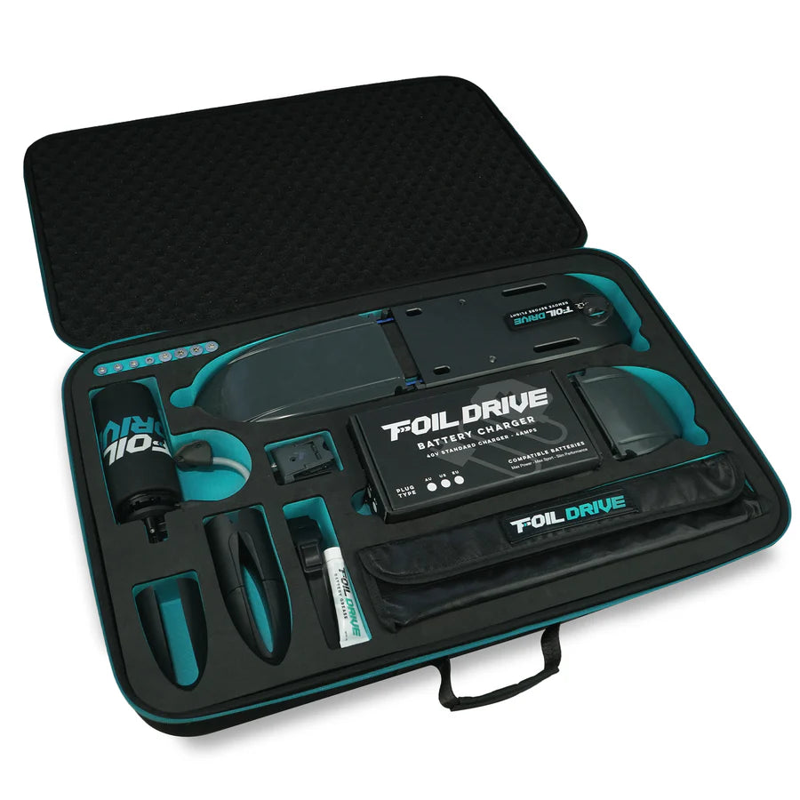 A clean product picture of the Foil Drive Gen2 Carry Case with products inside.