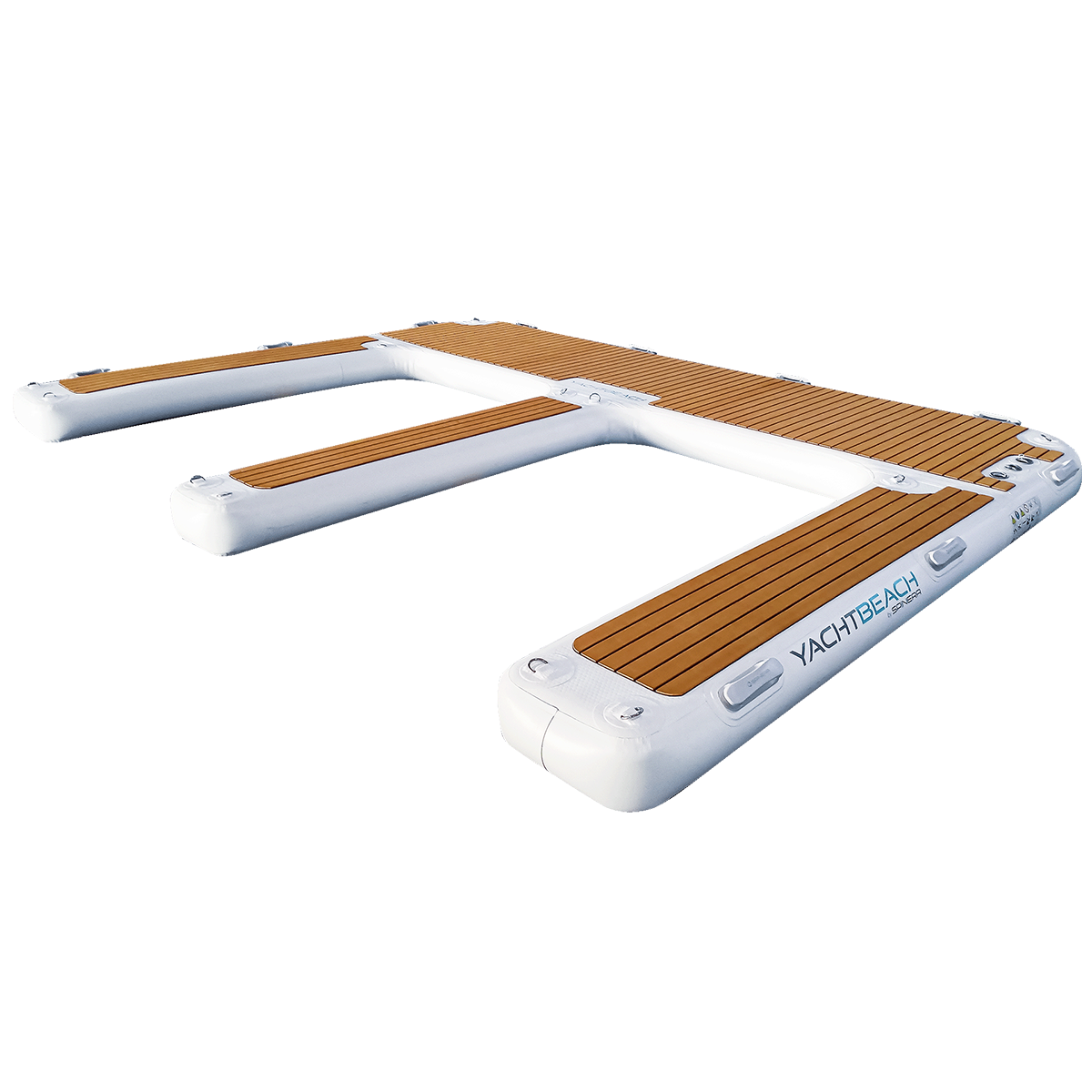 YACHTBEACH JET SKI DOCK 4.1M X 3M in front of a white background.